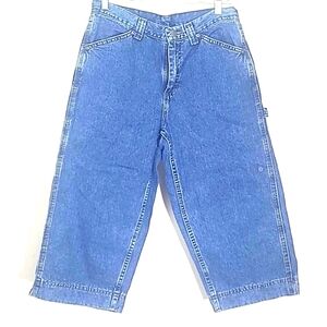 Lee Capri Denim Cargo blue Jean Carpenter style Hammer loop Vintage